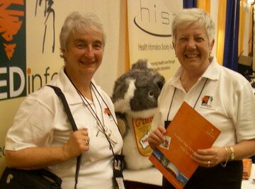 EJSH Joan Medinfo 2004 booth small.jpg